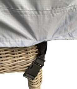 COVER UP HOC - Diamond Hoes Tuinmeubelen- 250x250x90 Cm - Tuinset Beschermhoes Waterdicht Met Stormbanden, Trekkoord En Afwaterings HOCCIE - Zilvergrijze Hoes Tuinmeubels -Tuin- En Buitenwinkels 1041x1200