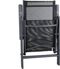 Tuinset 4 + 1 Klapstoelen Tuintafel – Aluminium 80x80cm - Grijs -Tuin- En Buitenwinkels 1049x1200 1