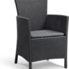 Allibert Iowa Tuinstoel - 60x62x89cm – Grafiet