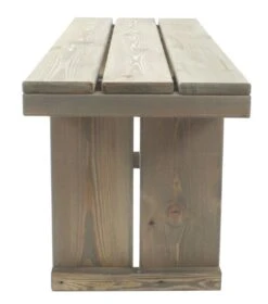 Toulouse Tuinbank Zonder Rugleuning - Licht Grijs - 118 Cm - Houten Tuinbank - Steigerhouten Tuinbank - Tuinbankje -Tuin- En Buitenwinkels 1060x1200