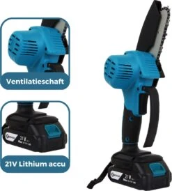 NovarGarden® Mini Kettingzaag NG1 - Met 2x Accu - Takkenzaag - Snoeizaag - Electrisch - Handzaag - Boomzaag - 21V -Tuin- En Buitenwinkels 1080x1200 6