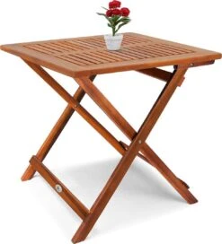 Casaria Bijzettafel Acacia Hout- Inklapbaar - 70x70x73 Cm Bruin -Tuin- En Buitenwinkels 1090x1200 1