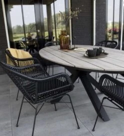 Ovale Tuintafel Cyprus 180cm | Wood | Polywood & Aluminium -Tuin- En Buitenwinkels 1091x1200