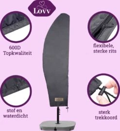 Parasolhoes Voor Zweefparasol–Waterdicht-met Rits En Stok-Superieure Kwaliteit-280cm X 81cm -Tuin- En Buitenwinkels 1102x1200 1
