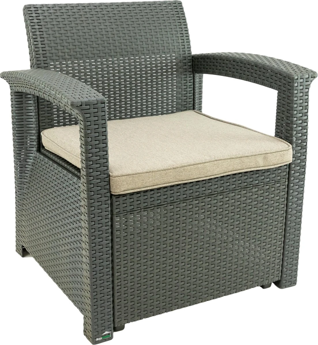 MaxxGarden Rattan Loungeset - 4 Persoons Zithoek - Design Wicker Tuinset 4 MaxxGarden Rattan Loungeset - 4 Persoons Zithoek - Design Wicker Tuinset - Afbeelding 4