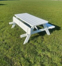 Goedkopepicknicktafels.nl | Witte XL Picknicktafel | Tuintafel 6 Persoons | Wit Gespoten Gedroogd Grenen Hout! 9 Goedkopepicknicktafels.nl | Witte XL Picknicktafel | Tuintafel 6 Persoons | Wit Gespoten Gedroogd Grenen Hout! -Tuin- En Buitenwinkels 1125x1200 1
