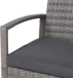 Casaria Polyrattan Loungeset – 2 Stoelen 1 Bank 1 Tafel - Antraciet -Tuin- En Buitenwinkels 1126x1200 1