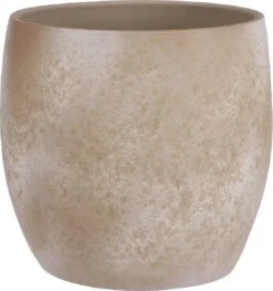 Mica Decorations Lester Bloempot - H31 X Ø33 Cm - Terracotta - Crème -Tuin- En Buitenwinkels 1129x1200 3