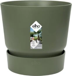 Elho Greenville Rond 30 - Grote Bloempot Voor Buiten - Gemaakt Van Gereycled Plastic - Ø 29.5 X H 27.8 Cm - Blad Groen -Tuin- En Buitenwinkels 1133x1200 4