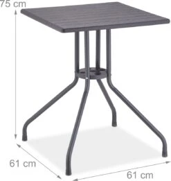 Relaxdays Tuintafel Vierkant - Buitentafel - Kleine Eettafel Tuin - Balkontafel Kunststof -Tuin- En Buitenwinkels 1134x1200 2