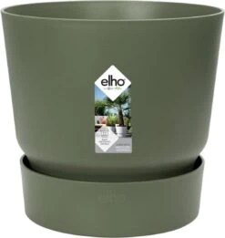 Elho Greenville Rond 30 - Grote Bloempot Voor Buiten - Gemaakt Van Gereycled Plastic - Ø 29.5 X H 27.8 Cm - Blad Groen -Tuin- En Buitenwinkels 1135x1200 4