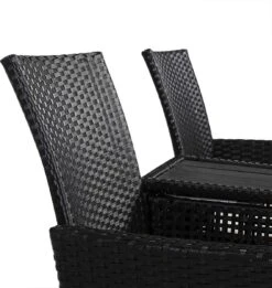 Casaria Tuinbank Polyrattan – 2 Zitter Incl. Tafel & Kussens – Zwart -Tuin- En Buitenwinkels 1137x1200 1