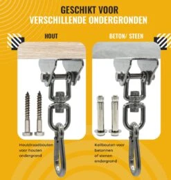 Itstrong® Plafondhaak Ophangsysteem Voor Binnen & Buiten – Ophanghaak Voor Bokszak – Schommel – Schommelstoel – Hangstoel - RVS -Tuin- En Buitenwinkels 1146x1200 2