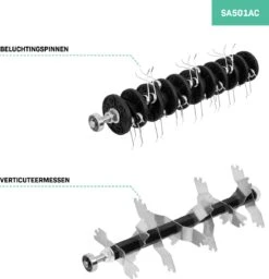 VONROC Elektrische Verticuteermachine - Gazonbeluchter – 1300W – Maaibreedte 320 Mm – 4 Dieptestanden (12/9/6/3 Mm) – Incl. 35L. Opvangbak -Tuin- En Buitenwinkels 1160x1200 1