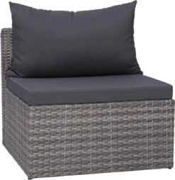 VidaXL 3-delige Loungeset Met Kussens Poly Rattan Grijs -Tuin- En Buitenwinkels 1165x1200 1