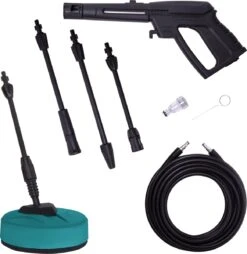 VONROC Hogedrukreiniger V18-2 1800W – 140 Bar – 420 L/h – Incl. 8m Slang, Geïntegreerde Reinigingsmiddelen Tank, Terrasreiniger, Spuitstukken En Accessoires -Tuin- En Buitenwinkels 1166x1200 3