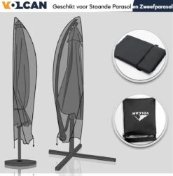 Volcan Parasolhoes Voor Zweefparasol - Tot 300cm - Waterdicht - Oxford 420D - Met Rits, Trekkoord En Stok - Zwart 15 Volcan Parasolhoes Voor Zweefparasol - Tot 300cm - Waterdicht - Oxford 420D - Met Rits, Trekkoord En Stok - Zwart -Tuin- En Buitenwinkels 1174x1200 1