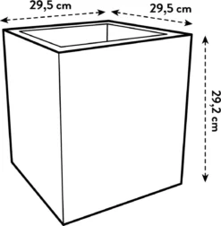 Elho Vivo Next Vierkant 30 - Plantenbak Voor Binnen & Buiten - Ø 29.5 X H 29.5 Cm - Zwart/Living Black -Tuin- En Buitenwinkels 1174x1200 6