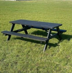 Goedkopepicknicktafels.nl | Zwarte XL Picknicktafel | Tuintafel 6 Persoons | Zwart Gespoten Gedroogd Grenen Hout! -Tuin- En Buitenwinkels 1177x1200 2