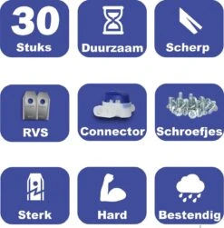 Mesjes Voor Gardena Robotmaaier - Husqvarna Automower - 30st - RVS Coated - Plastic Box + CONNECTOR -Tuin- En Buitenwinkels 1180x1200 6