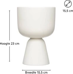 Iittala Nappula - Bloempot - Bloempotten Voor Binnen En Buiten - Plantenpotten - Wit - 230 X 155 Mm - 1 Stuk -Tuin- En Buitenwinkels 1191x1200 9