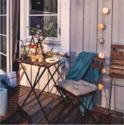 Wooners® Bistroset - Tuintafel Met Twee Stoelen - Metaal En Hout - Zwart -Tuin- En Buitenwinkels 1197x1200 3