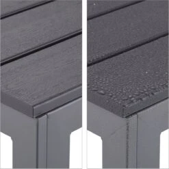 Relaxdays Tuintafel Vierkant - Grijze Buitentafel - Eettafel Tuin - Moderne Balkontafel -Tuin- En Buitenwinkels 1198x1200 5