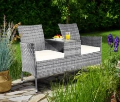 Casaria Polyrattan Tuinbank - Incl. Tafel & Kussens 7 Cm - Grijs 13 Casaria Polyrattan Tuinbank - Incl. Tafel & Kussens 7 Cm - Grijs -Tuin- En Buitenwinkels 1200x1013