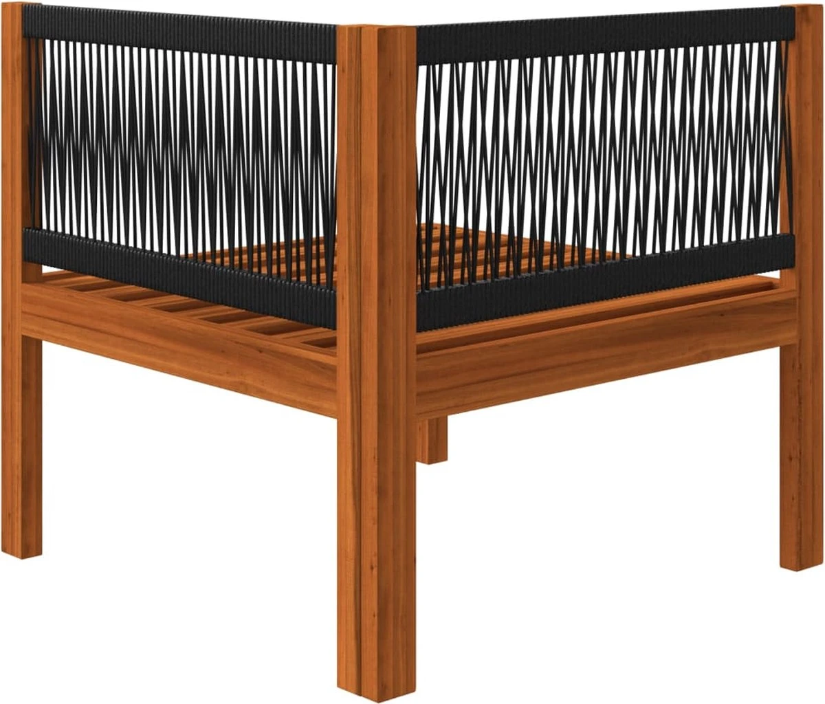 Decoways - 5-delige Loungeset Met Kussens Massief Acaciahout Crèmekleurig 11 Decoways - 5-delige Loungeset Met Kussens Massief Acaciahout Crèmekleurig - Afbeelding 11