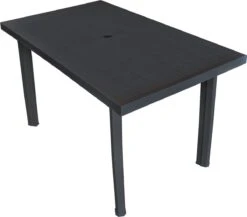 VidaXL Tuintafel 126x76x72 Cm Kunststof Antraciet -Tuin- En Buitenwinkels 1200x1053