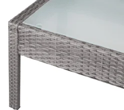 Casaria Polyrattan Loungeset – 2 Stoelen 1 Bank 1 Tafel - Antraciet -Tuin- En Buitenwinkels 1200x1058 1