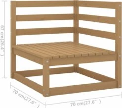 VidaXL 5-delige Loungeset Met Kussens Massief Grenenhout -Tuin- En Buitenwinkels 1200x1058
