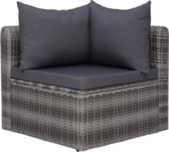 VidaXL 3-delige Loungeset Met Kussens Poly Rattan Grijs -Tuin- En Buitenwinkels 1200x1078 1
