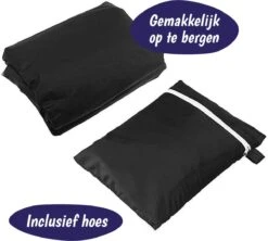 Merkloos Parasolhoes Met Rits En Trekkoord – Beschermhoes Voor Zweefparasol & Staande Parasol – Waterdicht Afdekhoes – Hoes Voor Hangparasol – Inclusief Opberghoes – Zwart - 205 Cm -Tuin- En Buitenwinkels 1200x1079