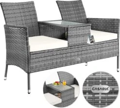 Casaria Polyrattan Tuinbank - Incl. Tafel & Kussens 7 Cm - Grijs 17 Casaria Polyrattan Tuinbank - Incl. Tafel & Kussens 7 Cm - Grijs -Tuin- En Buitenwinkels 1200x1084 1