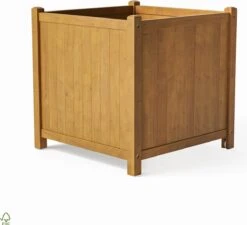 Houten Plantenbak Met Wieltjes 50x50 - Geolied Duurzaam FSC Acaciahout – Bloembak Buiten - Plantenbakken Buiten - Perfecthomeshop -Tuin- En Buitenwinkels 1200x1094 5
