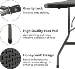 MaxxGarden Vouwtafel - Zwart - Rotanlook - 180x75x74 Cm -Tuin- En Buitenwinkels 1200x1099 1