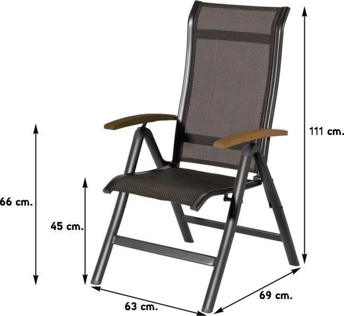 Hartman Alice Verstelbare Tuinstoel - Grijs 3 Hartman Alice Verstelbare Tuinstoel - Grijs - Afbeelding 3
