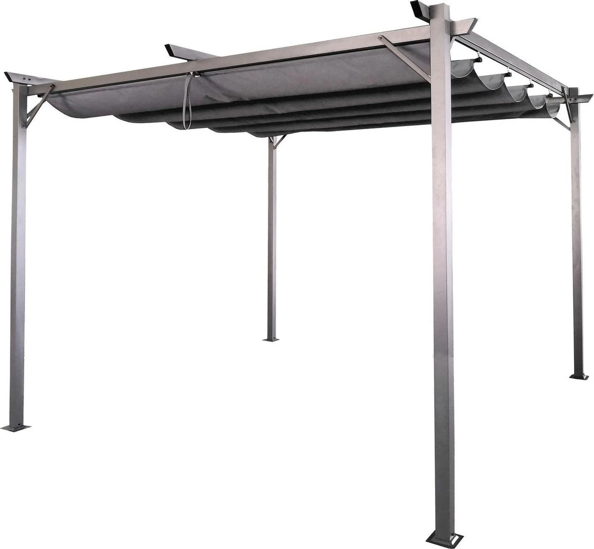 Bestgarden Pergola Met Schaduwdoek Grijs - - 290x290x230 Cm 1 Bestgarden Pergola Met Schaduwdoek Grijs - - 290x290x230 Cm