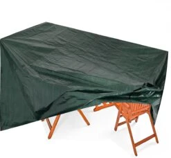 Kingsleeve Tuinmeubelhoes - Beschermhoes - Weerbestendig -308x138x89cm - Groen -Tuin- En Buitenwinkels 1200x1110
