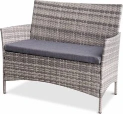 Alice's Garden Loungeset Moltès - 4 Plaatsen - Wicker - Kleine Set - Tinten Grijs/grijs -Tuin- En Buitenwinkels 1200x1113 2