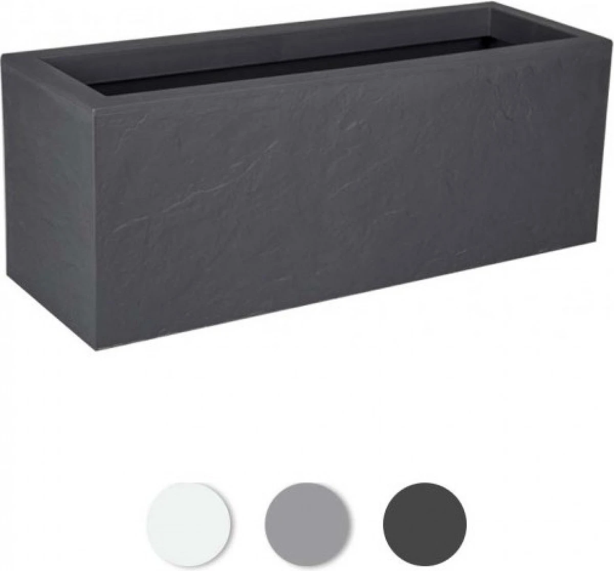 EDA Plantenbak - Bloembak - 57L - 79,5 X 29,5 X 29,5 Cm - Antraciet