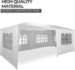 MaxxGarden Partytent - Paviljoen - 300 X 600 X 250 Cm - Met Zijwanden - Waterdicht Pro - 32mm Buizen – Wit 13 MaxxGarden Partytent - Paviljoen - 300 X 600 X 250 Cm - Met Zijwanden - Waterdicht Pro - 32mm Buizen – Wit -Tuin- En Buitenwinkels 1200x1119 3