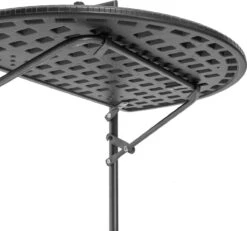 Relaxdays Balkontafel Inklapbaar, Balkon Tafel Rotan, Hangtafel Reling - Zwart -Tuin- En Buitenwinkels 1200x1122