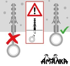 Metalen Ophangset Tot 160kg - Massieve Bevestiging Set Voor Hangstoel Hangmat - Plafond Wand Montage -Tuin- En Buitenwinkels 1200x1123