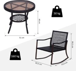Outsunny Tuinset 7-delig Schommelstoel Set Zitgroep Met Kussens Rotan Bruin 863-030 -Tuin- En Buitenwinkels 1200x1127 3