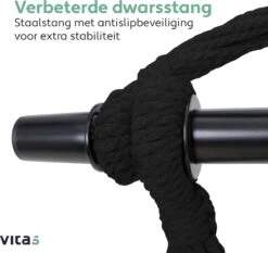 Vita5 XXL Hangstoel | Binnen&Buiten Hangnest | Incl. 2 Kussens En Boekenvak | Volwassenen&Kinderen | Hangmatstoel Tot 225kg | Beige 16 Vita5 XXL Hangstoel | Binnen&Buiten Hangnest | Incl. 2 Kussens En Boekenvak | Volwassenen&Kinderen | Hangmatstoel Tot 225kg | Beige -Tuin- En Buitenwinkels 1200x1134 3