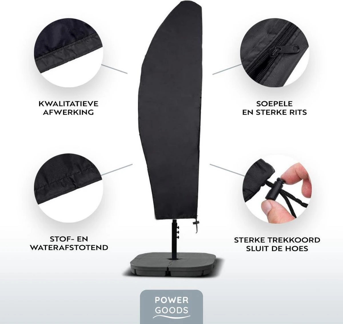 Power Goods Parasolhoes XXL Voor Zweefparasol – Parasolhoes Met Rits En Stok – Parasolhoes Staande Parasol – Tuinmeubelhoezen – Beschermhoes Zweefparasol – Waterproof – Anti-UV – 280 X 81 Cm 7 Power Goods Parasolhoes XXL Voor Zweefparasol – Parasolhoes Met Rits En Stok – Parasolhoes Staande Parasol – Tuinmeubelhoezen – Beschermhoes Zweefparasol – Waterproof – Anti-UV – 280 X 81 Cm - Afbeelding 7