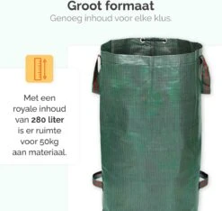 Goliving Tuinafvalzak - Set Van 2- Tuinafvalzakken Opvouwbaar - Tuinzak - Tuinafvalemmer - 2x 280 Liter - Groen -Tuin- En Buitenwinkels 1200x1136 4