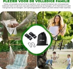 4House Ophang Koord Voor Hangmat, Hangstoel / Schommel - Hangmat Bevestigingsset Inclusief Haken - Karabijnhaak - Hangmat Standaard -Schommelophangset - Hangmat Ophangsysteem -150cm - Tot 1000kg - Boomvriendelijke Hangmat Ophangset - Set Van 2Stuks -Tuin- En Buitenwinkels 1200x1138 5